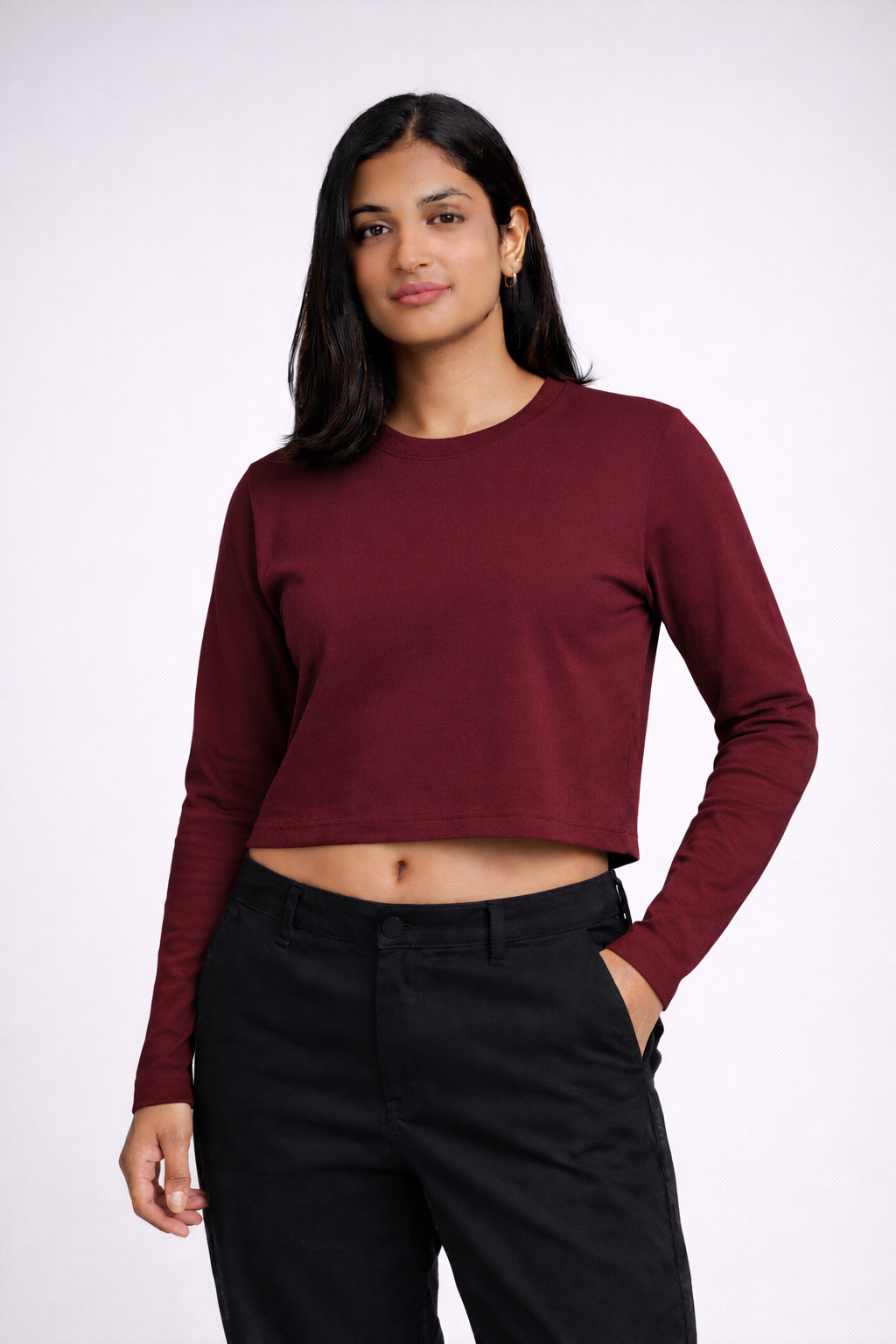 Full Sleeves Crop Tops