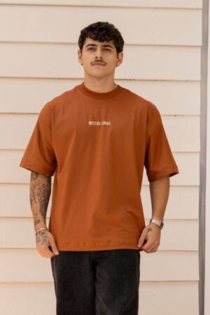 Rust Brown Oversized T-Shirt