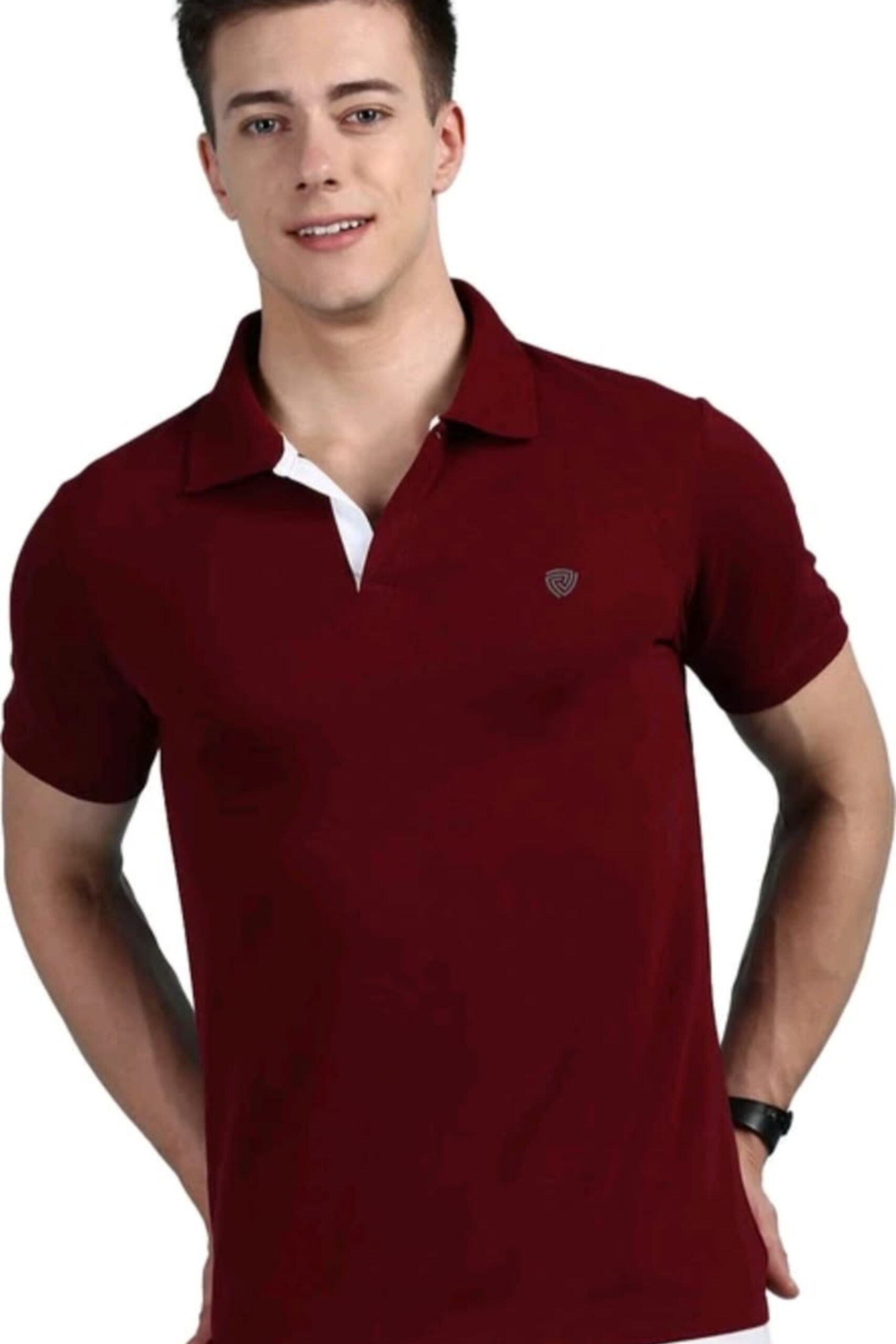 Classic Maroon Polo T-Shirt
