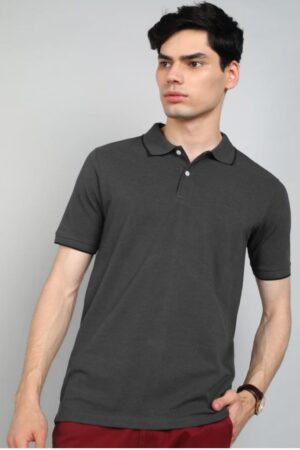 Classic Charcoal Grey Polo T-Shirt