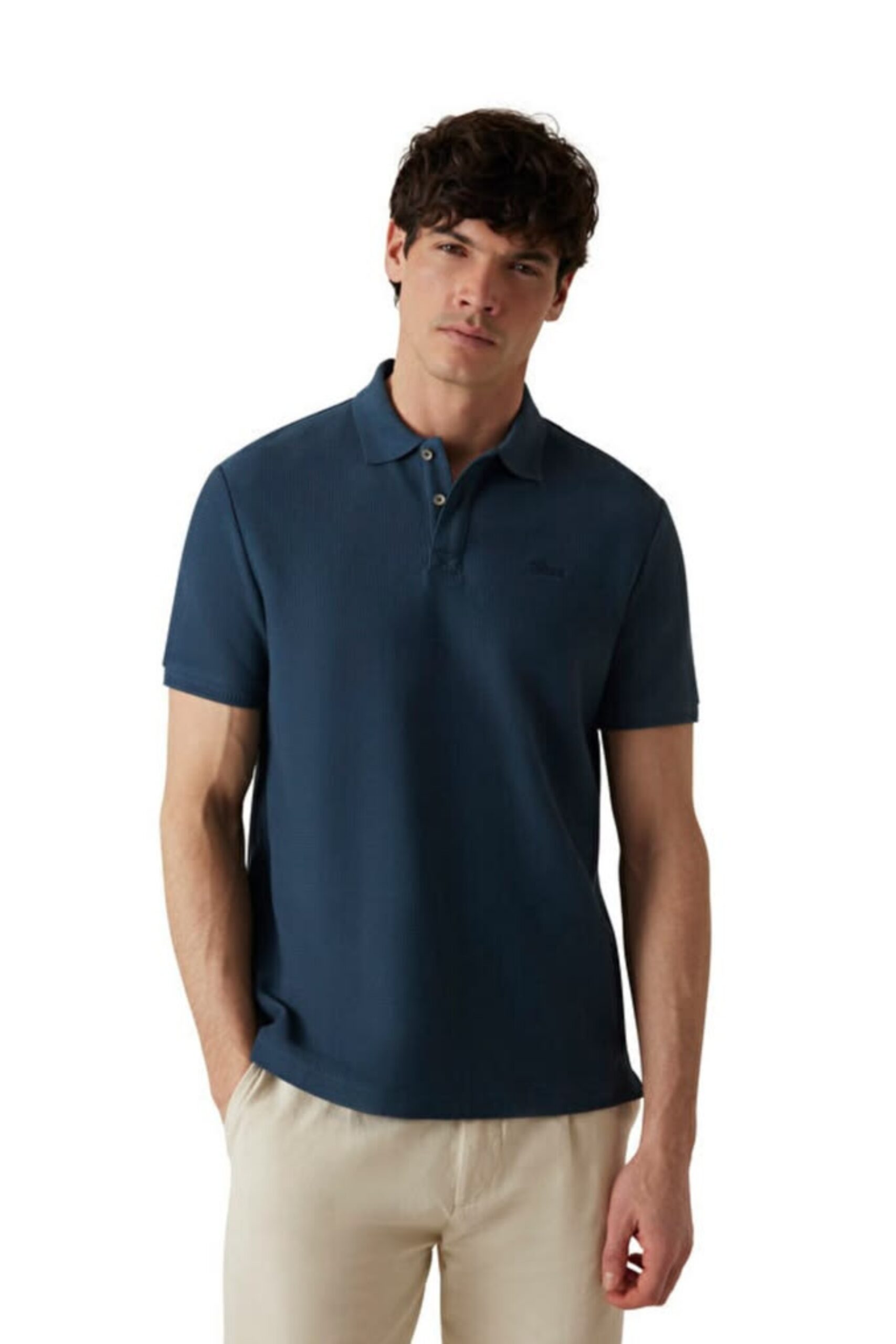 Classic Navy Blue Polo T-Shirt