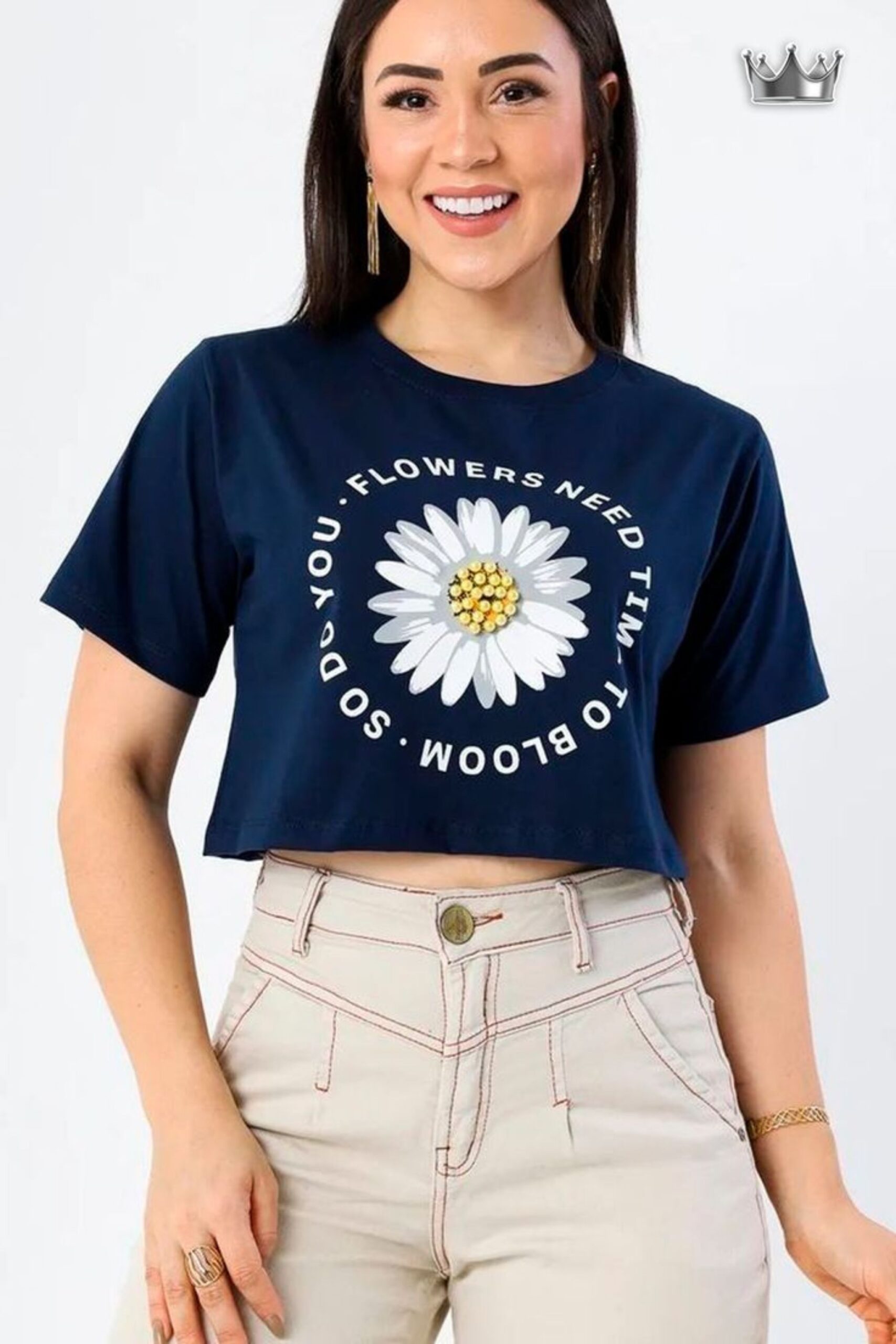 Bloom Statement Crop Tee
