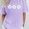 Triple Hibiscus Oversized Tee
