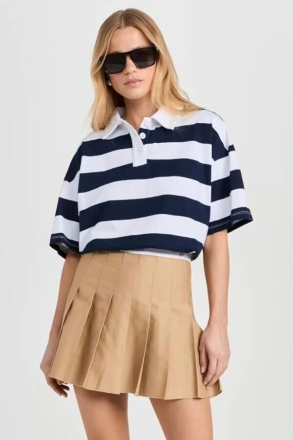 Monochrome Contrast Boxy Polo