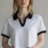 Monochrome Contrast Boxy Polo
