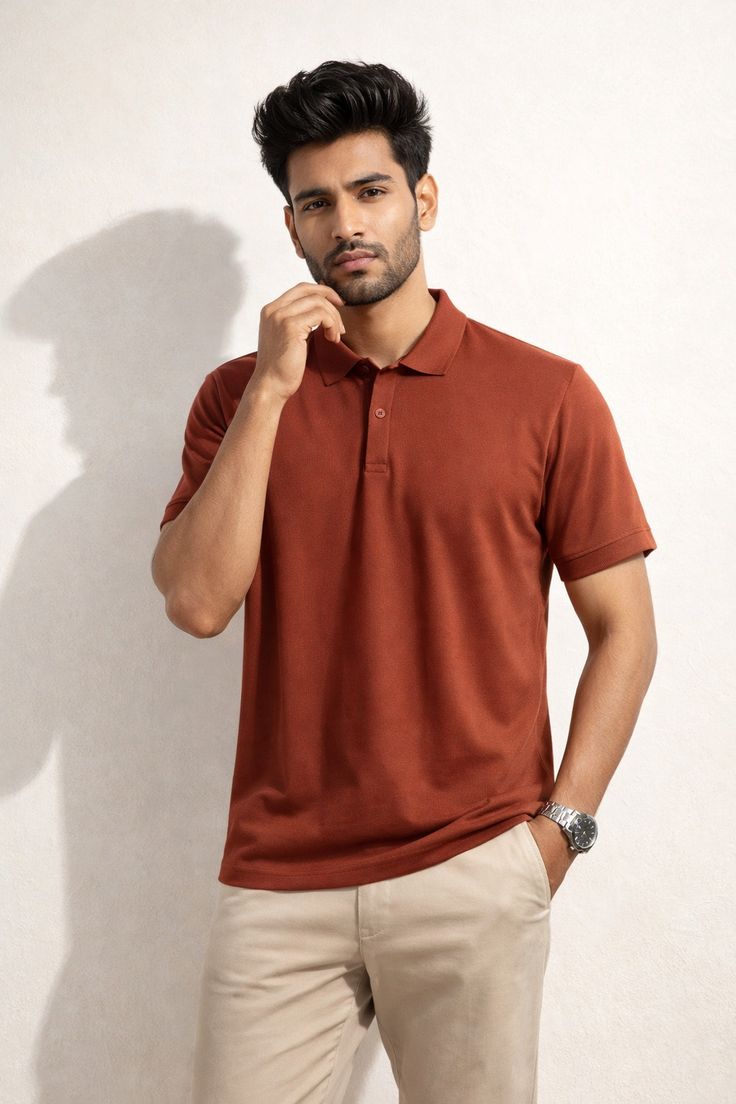 Classic Rust Polo T-Shirt