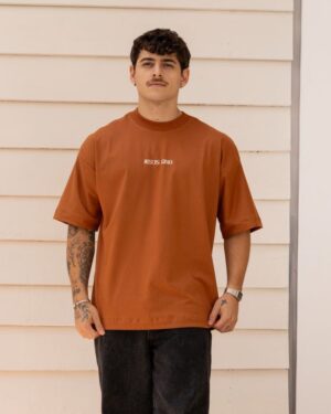 Rust Brown Oversized T-Shirt