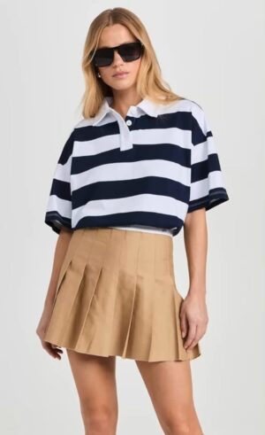 Coastal Stripe Boxy Polo