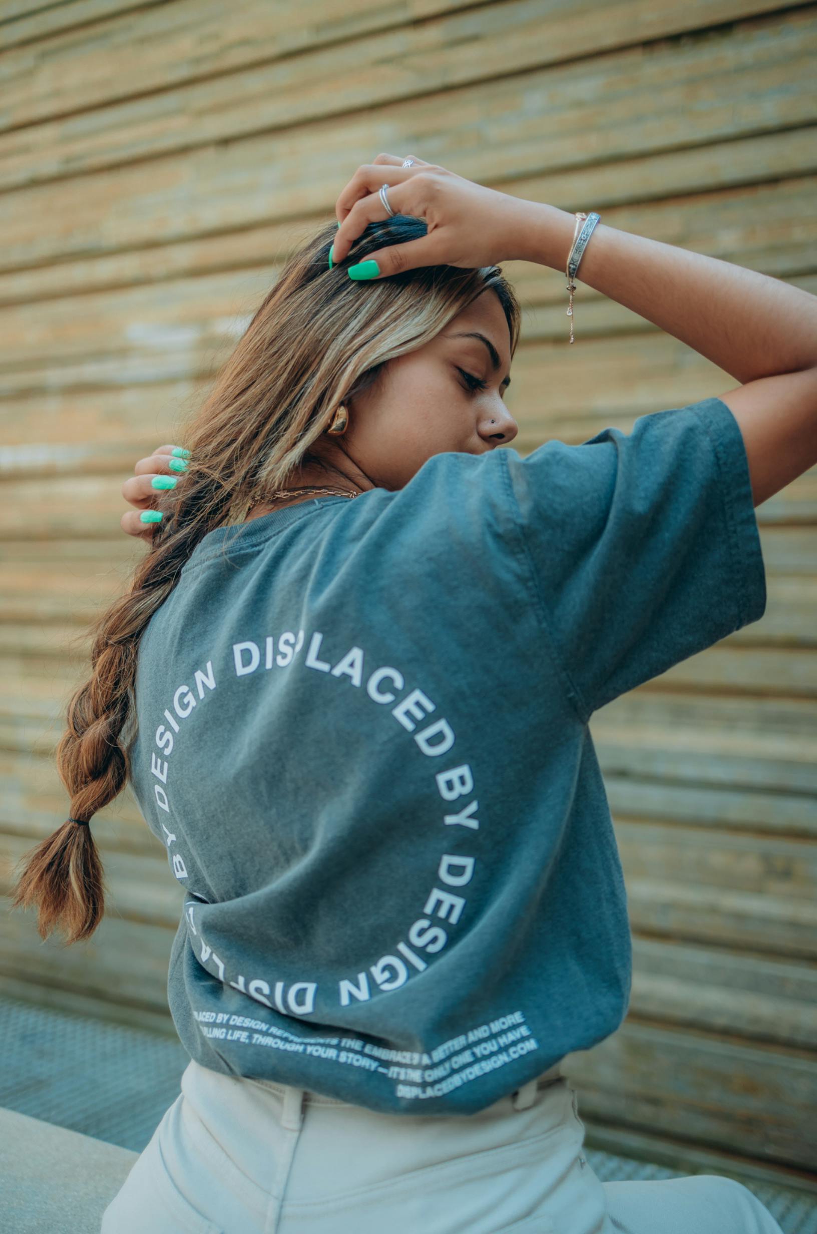 Displaced by Design Oversized Tee