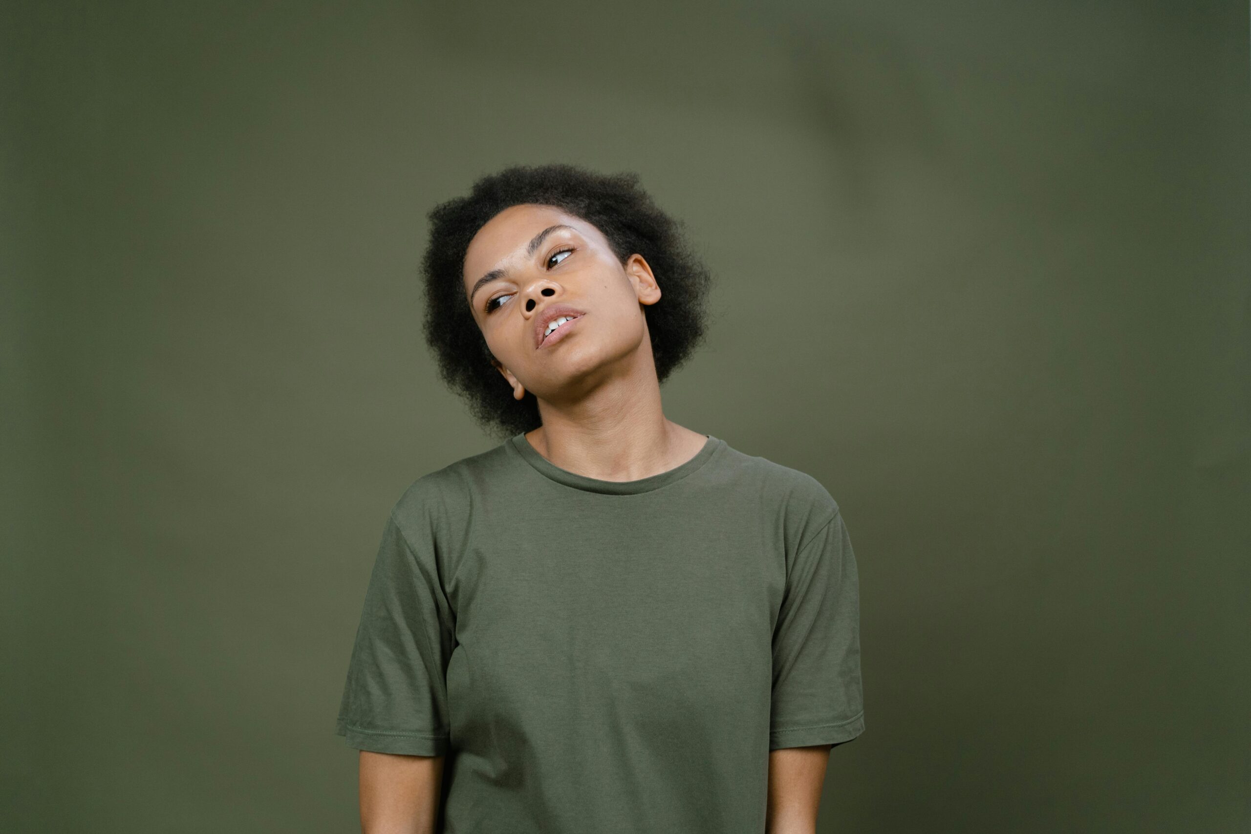 Olive Oversized Essential Tee